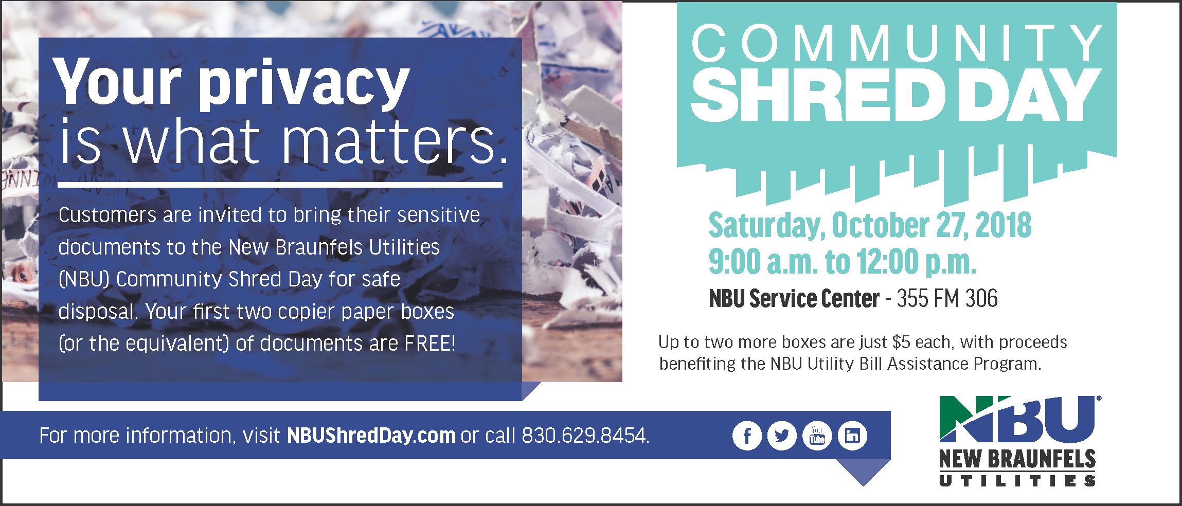 Nbu Community Shred Day New Braunfels Downtown