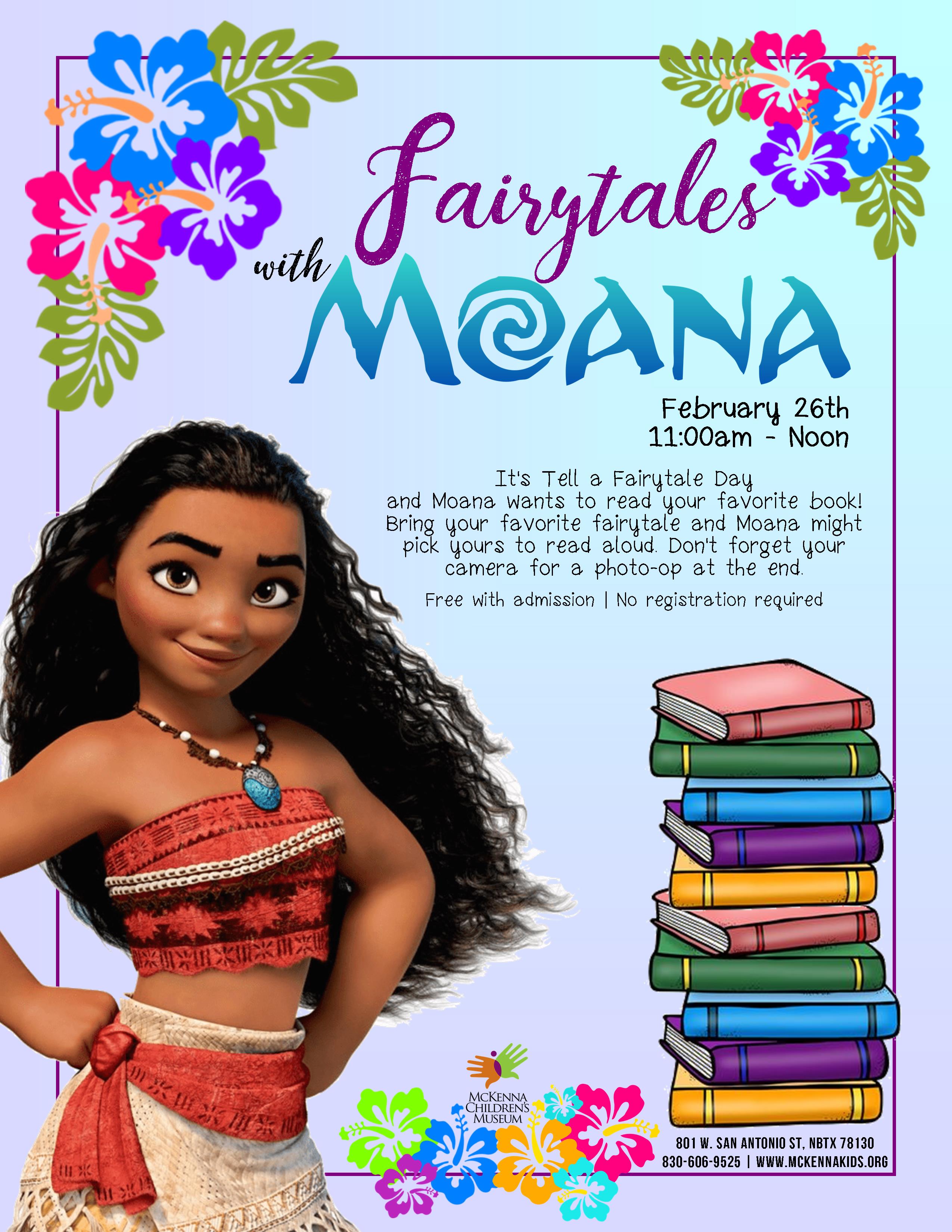 Downtown New Braunfels McKenna Children's Museum Fairytales with Moana
