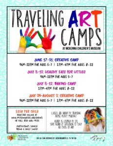 downtown New Braunfels traveling art camps